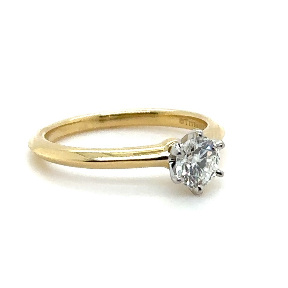 Tiffany & Co Yellow Gold .5ct Diamond Ring - Picture 11 of 15